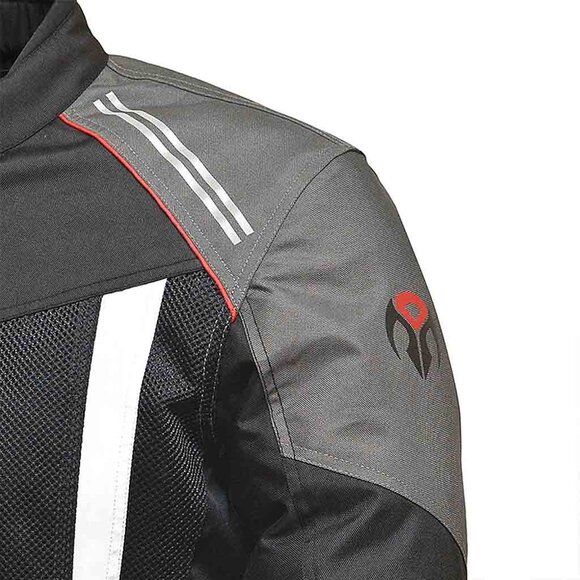 RIDERACT® Mens Motorbiker Black Jacket Riding Men Textile Men Jacket 2XL NEW - Picture 7 of 12